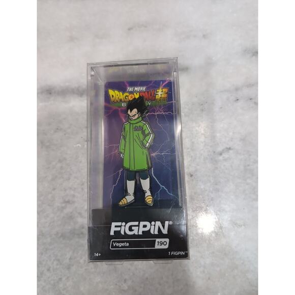 FiGPiN #190, Dragon Ball Super Broly Vegeta, Premium Case, Collectible Pin, Lock - Picture 1 of 5